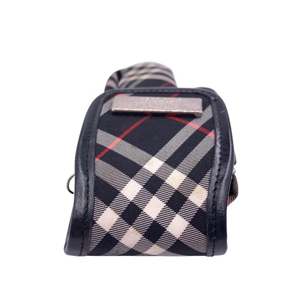 バーバリー/BURBERRY 小物入れ ナイロン/牛革 ポーチ ポシェット チェック 21025943MY