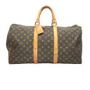 【中古】 LOUIS VUITTON ルイ・ヴィトン キーポル50 M41426 モノグラム ボストンバッグ ハンドバッグ 旅行カバン ヴィンテージ メンズ レディース 22047371 AO