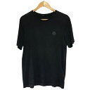 【中古】 MONCLER モンクレール Tシャツ・カットソー F20918C78010 バックプリントTシャツ ブラック サイズS 23029113