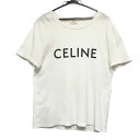 【中古】 CELINE 2X308916G セリーヌバイエディスリマン フロントロゴプリントTシャツ 半袖 白 XL 24009600 MK