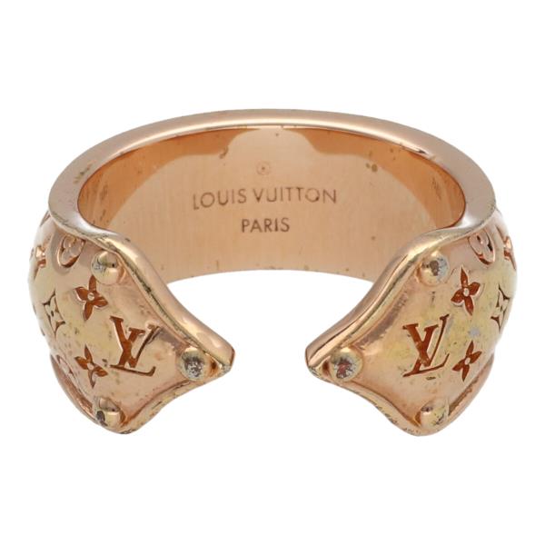 ルイヴィトン/LOUIS VUITTON バーグ・ナノグラム リング L M69605 ピンクゴールド モノグラム 指輪 メンズ・レディース 兼用 歌舞伎屋 【中古】 22003850RS