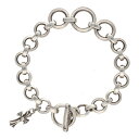 【中古】 CHROME HEARTS クロムハーツ Oリング ブレスレットw/ベイビーファットクロス チャーム バングル ロゴ シルバー アクセサリー ジュエリー 24004358 AO