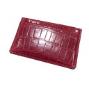 【中古】 LOUIS VUITTON ルイ・ヴィトン クレジットカードケース ポルトカルト・サーンプル クロコダイル レッド 23002771 NT