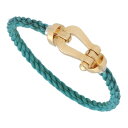 フレッド/Fredフォース10ブレスレットラージモデル160B0006-6B0162K18YGイエローゴールド/ターコイズLMメンズ歌舞伎屋【中古】220104...