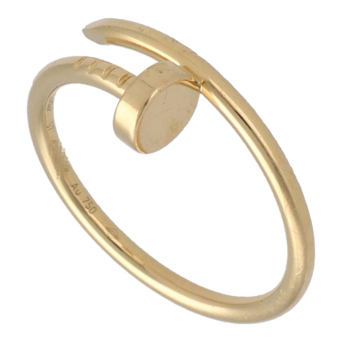 【中古】 Cartier カルティエ ジュスト アン クル リング スモールモデル 57 B4225957 K18YG イエローゴールド 指輪 SM 24011969 RSのサムネイル