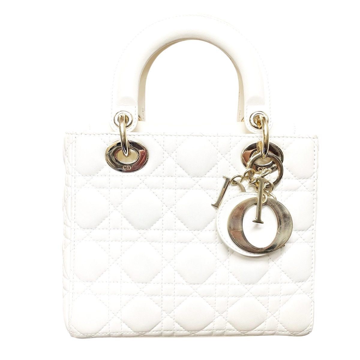 【最終価格】定番大人気⭐︎ Lady Dior ミニ ホワイト 楽天市場】レディディオール(カラーホワイト)(バッグ・小物