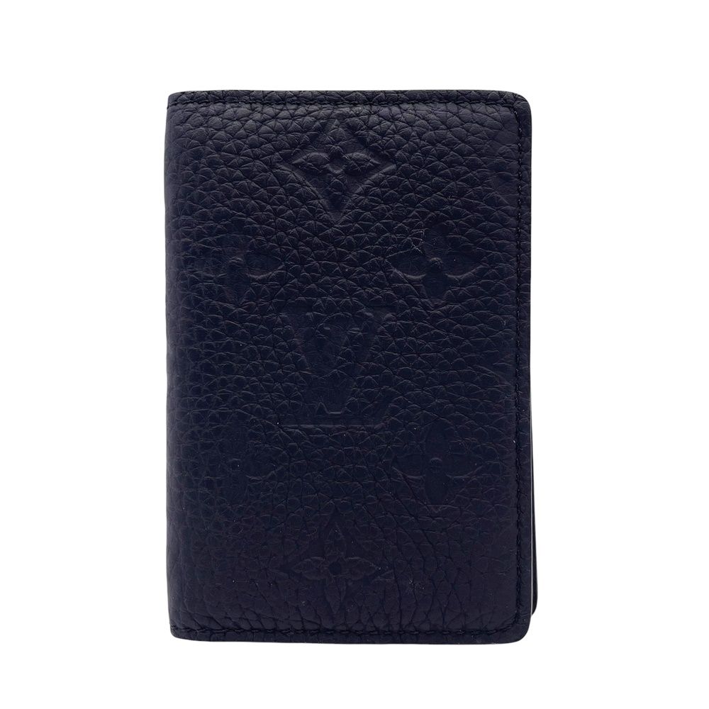 【中古】LOUIS VUITTON ルイ・ヴィトン オーガナイザー・ドゥポッシュ M69044 トリヨンレザー ブラック ノワール メンズ クレジットカードケース 24035937 RD
