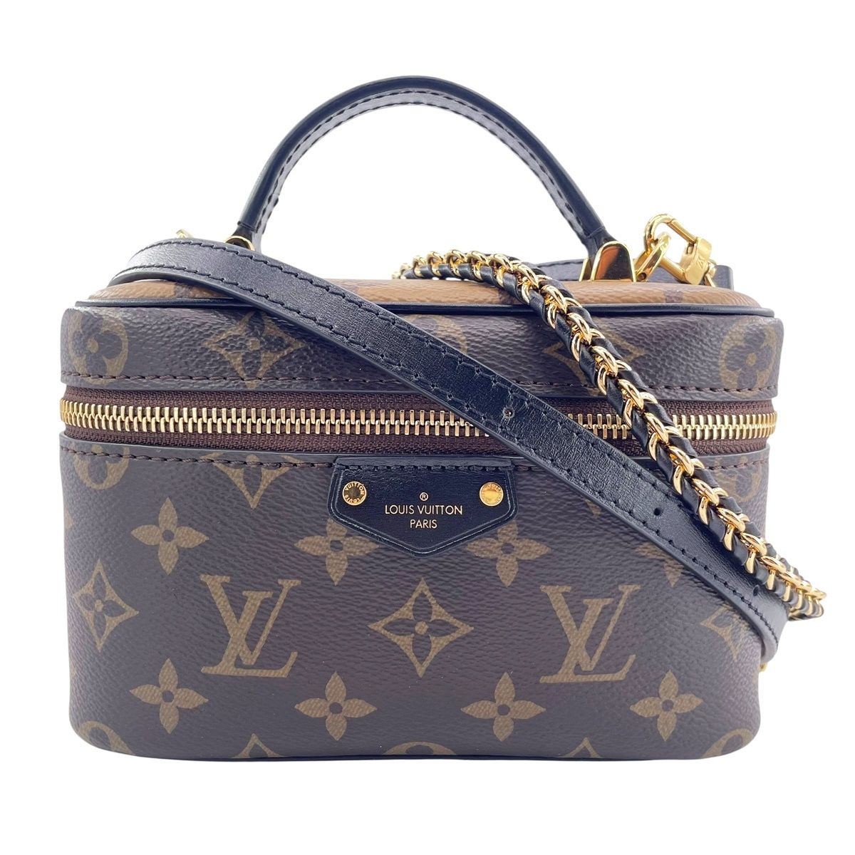 【中古】LOUIS VUITTON ルイ・ヴィトン ヴァニティ・チェーン ポーチ M47125 モノグラム・キャンバス ブラウン レディース 2WAY ショルダーバッグ 25018809 RD