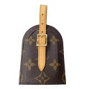 【中古】LOUIS VUITTON ルイ・ヴィトン バッグ用ネームタグ 付属品 モノグラム・キャンバス ヌメ革 ブラウン ベージュ ユニセックス 2402214...