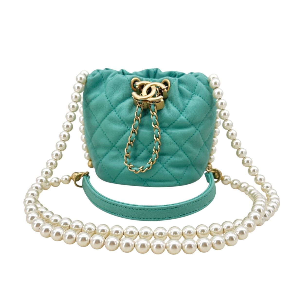 *パールチェーンが可愛い*【CHANEL】ラウンドハンドバッグ 楽天市場】パール バッグ(ブランドシャネル)の通販