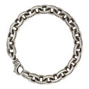 【中古】 CHROME HEARTS クロムハーツ ラージ ペーパーチェーン ブレスレット 7inch SV925 シルバー 7インチ アクセサリー 25008...