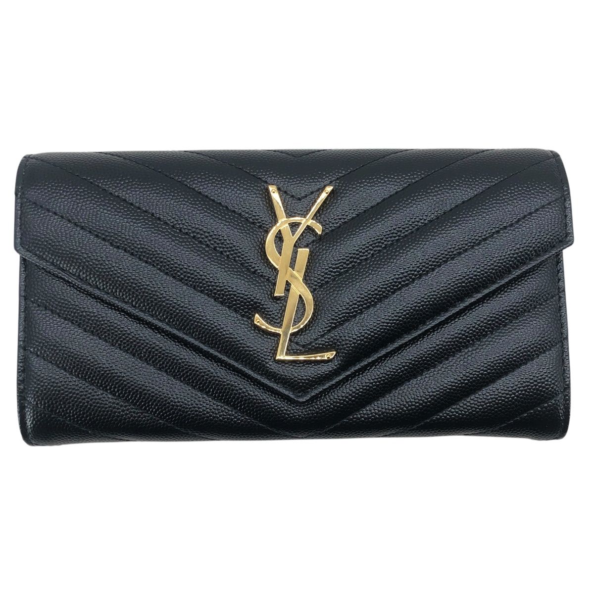 サンローラン YSLロゴレザー長財布 25015208_01.jpg
