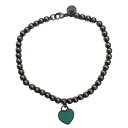 【中古】 Tiffany & Co. リターントゥティファニー ブルー ハート タグ ビーズ ブレスレット シルバー925 25008424 SA(4)