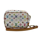 【中古】 LOUIS VUITTON ルイ・ヴィトントゥルースワピティ M58033 マルチカラー ブロン アクセサリーポーチ 小物入れ レディース ホワイト ...