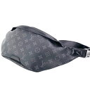 【中古】LOUIS VUITTON ルイ・ヴィトン M44336 ディスカバリー・バムバッグ モノグラム・エクリプス PM ボディバッグ ウエストバッグ 黒系 ...