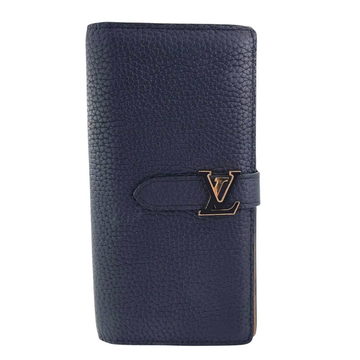 【中古】LOUIS VUITTON ルイ・ヴィトン ヴェルティカル ウォレット M81330 トリヨンレザー ブラック ノワール レディース財布 25019592 RD