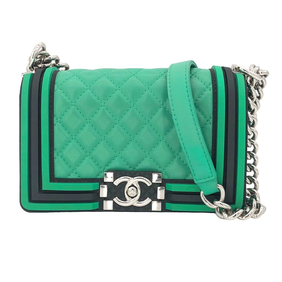 CHANEL グリーン キルティング ボーイシャネル 楽天市場】BOY CHANEL(カラーグリーン)(バッグ・小物