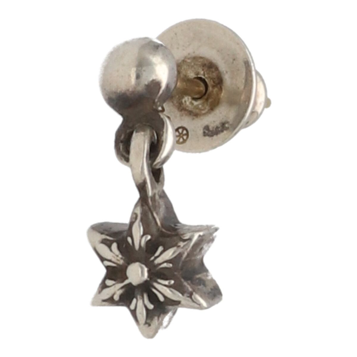 【中古】 CHROME HEARTS クロムハーツ タイニースタードロップピアス SV925 シルバー イヤリング アクセサリー 25009343 RS