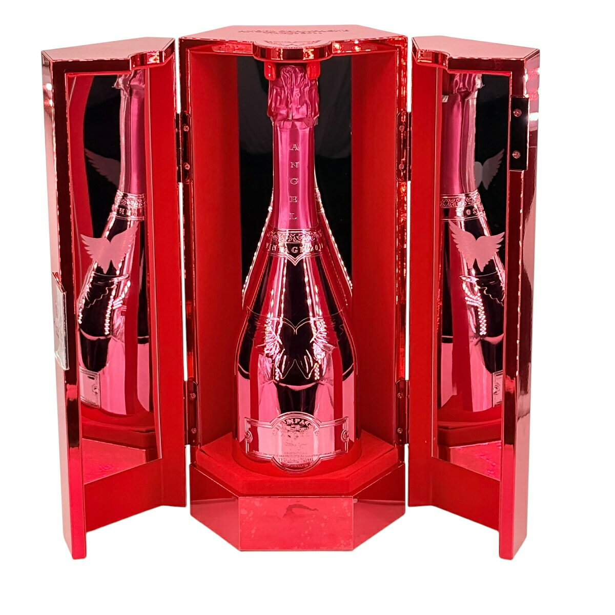 エンジェル シャンパン ヴィンテージ 2011 レッド 箱有り BOX 750ml ビンテージ フランス スパークリングワイン シャンパーニュ 赤 ANGEL CHAMPAGNE Vintage 酒類 未開栓【中古】25010538AS