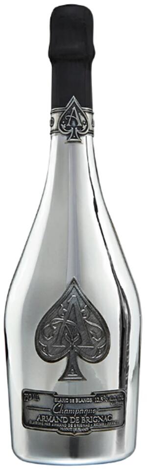 正規品 アルマン ド ブリニャック ブリュット ブラン ド ブラン シルバー 750ml スパークリングワイン シャンパーニュ シャンパン フランス辛口 ギフトボックス 箱なし ボトルのみArmand De Brignac BLANC DE BLANC AR-SLHN