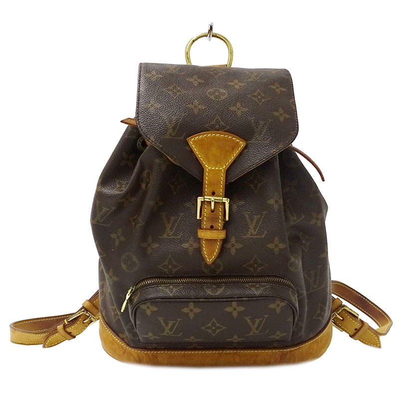 【対象商品最大10％OFF!19日〜25日迄】ルイ ヴィトン LOUIS VUITTON バッグ モノグラム レディース ブランド リュック リュックサック バックパック モンスリ MM M51136 ブラウン 【中古】