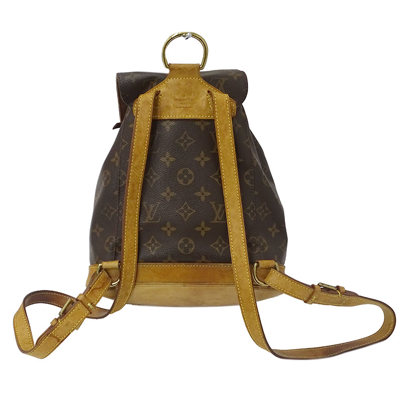 【対象商品最大10％OFF!19日〜25日迄】ルイ ヴィトン LOUIS VUITTON バッグ モノグラム レディース ブランド リュック リュックサック バックパック モンスリ MM M51136 ブラウン 【中古】