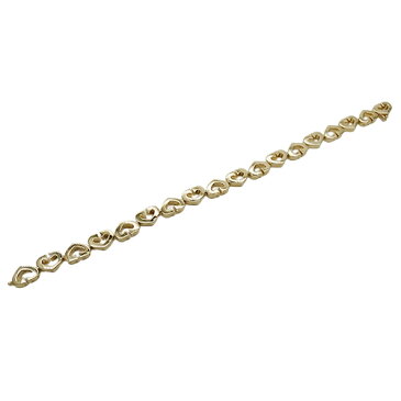 カルティエ Cartier ブレスレット レディース ブランド 750YG イエローゴールド Cハート ジュエリー 磨き済み 【中古】