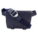 【全品5％OFF！5/3～5/7】ロエベ LOEWE バッグ メンズ ブランド ボディバッグ ウエストバッグ レザー ミリタリーバムバッグ ネイビー 無地 メッセンジャーバッグ 小さめ おしゃれ コンパクト 【中古】