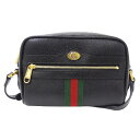 【全品5％OFF！5/3～5/7】グッチ GUCCI バッグ レディース ブランド ショルダーバッグ レザー オフィディア GG ブラック 517350 お洒落 【中古】