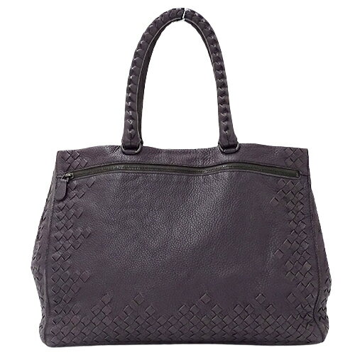 【全品5％OFF中!16日1時59分まで】ボッテガヴェネタ BOTTEGA VENETA バッグ レディース ブランド トートバッグ ショルダーバッグ イントレチャート レザー パープル 紫 肩掛け A4 通勤 通学 おしゃれ 大人 おでかけ 【中古】