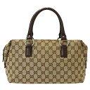 【全品5％OFF！5/3～5/7】グッチ GUCCI バッグ レディース ブランド ハンドバッグ GGキャンバス ブラウン ベージュ 113009 おしゃれ 大人 おでかけ 【中古】