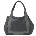 【ほぼ全品10％OFF!30日20時から5時間限定】バレンシアガ BALENCIAGA バッグ レディース ブランド トートバッグ ハンドバッグ レザー ネイビーカバス S グレー 542017 コンパクト おしゃれ 大人 おでかけ 【中古】