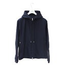 【全品5％OFF！24日20時～】モンクレール MONCLER アウター レディース ブランド ポリエステル ウインドブレーカー ネイビー サイズ3 おしゃれ シンプル 羽織り 上着 おでかけ 防寒 【中古】