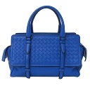 【全品5％OFF！5/3～5/7】ボッテガヴェネタ BOTTEGAVENETA バッグ レディース ブランド イントレチャート ハンドバッグ レザー モナコバッグ ブルー おしゃれ おでかけ 大人 青 可愛い 【中古】