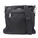 【全品5％OFF！5/3～5/7】プラダ PRADA バッグ レディース メンズ ブランド ショルダーバッグ ナイロン ブラック BT0715 お出かけ おしゃれ 大人 シンプル 【中古】