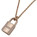 【全品5％OFF！5/3～5/7】エルメス HERMES ネックレス レディース ブランド 750PG ダイヤモンド アミュレット カデナ ピンクゴールド H121332B 00 ジュエリー 磨き済み 【中古】