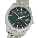 グランドセイコー GRAND SEIKO GS ヘリテージ 9F86-0AC0 SBGN007 時計 メンズ ブランド キャリバー9F 25周年1200本限定 デイト クオーツ QZ ステンレス SS シルバー グリーン 磨き済み 【中古】