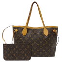 【全品5％OFF！27日9:59迄】ルイ ヴィトン LOUIS VUITTON バッグ モノグラム レディース ブランド トートバッグ ネヴァーフル PM ベージュ M41000 ポーチ付き ブラウン 肩掛け おしゃれ 【中古】