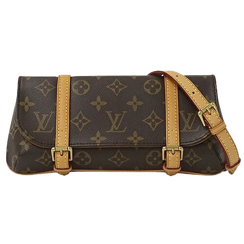 ルイ ヴィトン LOUIS VUITTON バッグ モノグラム レディース ブランド ウエストバッグ セカンドバッグ クラッチバッグ ポーチ 2way ポシェット マレル M51159 ブラウン コンパクト おしゃれ 【中古】