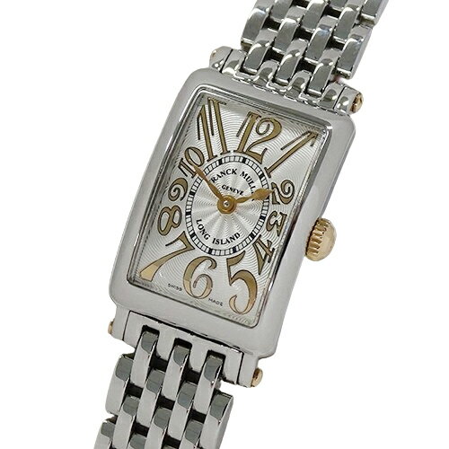 【全品5％OFF中!16日1時59分まで】フランクミュラー FRANCK MULLER ロングアイランド プティ レリーフ 802QZ 時計 レディース ブランド クオーツ QZ ステンレス SS スクエア シルバー 磨き済み 【中古】