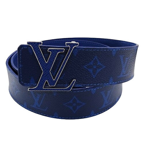 【全品5％OFF！11日1時59分迄！】ルイ・ヴィトン LOUIS VUITTON ベルト タイガ モノグラム・コバルト メンズ ブランド サンチュール ベルト・LV イニシャル 40MM リバーシブル ブルー M0159 AC2200 85/34【中古】