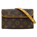 【全品5％OFF！27日9:59迄】ルイ ヴィトン LOUIS VUITTON バッグ モノグラム レディース ブランド ボディバッグ ウエストバッグ ポーチ ポシェット フロランティーヌ M51855 ブラウン コンパクト ミニバッグ おしゃれ 【中古】