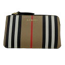 【全品5％OFF！5/3～5/7】バーバリー BURBERRY 財布 レディース メンズ ブランド コインケース 小銭入れ キーケース レザー ベージュ ゴールド金具 8029616 【中古】