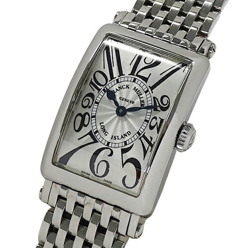 【ほぼ全品10％OFF!4日20時から4時間限定！】フランクミュラー FRANCK MULLER 時計 レディース ブランド ロングアイランド クオーツ QZ ステンレス SS 902QZ シルバー スクエア 磨き済み 【中古】