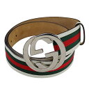 【全品P2倍！29日迄】グッチ GUCCI ベルト メンズ ブランド レザー キャンバス インターロ ...