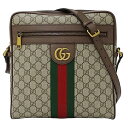 【全品5％OFF！5/3～5/7】グッチ GUCCI バッグ レディース メンズ ブランド ショルダーバッグ オフィディア GGスプリーム ブラウン ベージュ 547934 斜め掛け メッセンジャーバッグ おしゃれ 【中古】