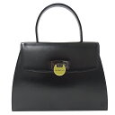 【全品5％OFF！27日9:59迄】ジバンシィ GIVENCHY バッグ レディース ブランド ハンドバッグ レザー ボロ―ディア ブラック コンパクト 上品 シンプル 大人 黒 おしゃれ おでかけ 【中古】