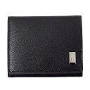 【全品5％OFF!9日20時から16日1時59分まで】ダンヒル dunhill 財布 メンズ ブランド コインケース 小銭入れ レザー ダークブラウン ロゴプレート おしゃれ 大人 箱付き 【中古】