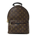 【全品P2倍！29日迄】ルイ ヴィトン LOUIS VUITTON バッグ モノグラム レディース ブランド リュック パームスプリングス バックパック PM M44871 ブラウン コンパクト おしゃれ 【中古】