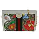 【全品5％OFF！5/3～5/7】グッチ GUCCI バッグ レディース ブランド オフィディア GGフローラ チェーンショルダーバッグ GGスプリームキャンバス アイボリー マルチ 503877 花 斜め掛け【中古】